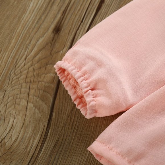 Floral Long Sleeve Romper Spring Easter Dress Girl Outfit Clothes Half Birthday - Picture 5 of 6